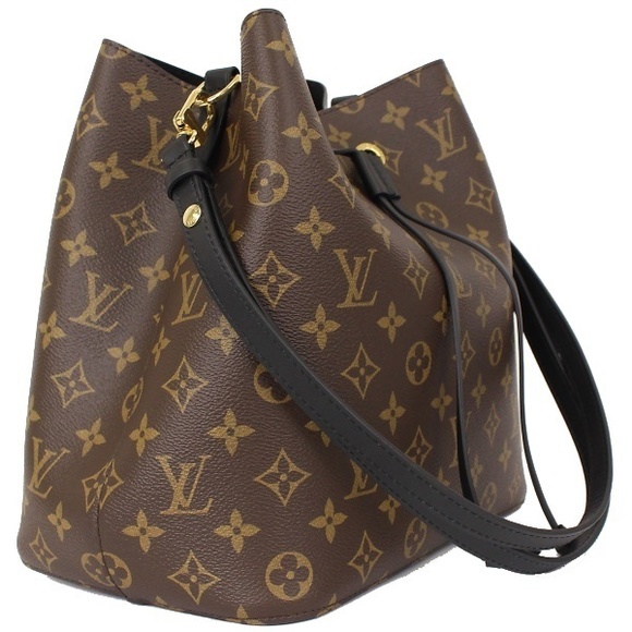 Louis Vuitton NeoNoe Monogram Noir Shoulder Bag Drawstring Black - Picture 1 of 3